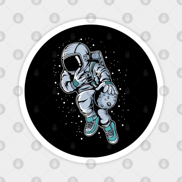 astronaut basketball Magnet by Mako Design 